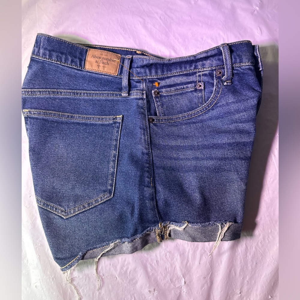 Abercrombie & Fitch Indigo High Rise Shorts - Picture 5 of 5